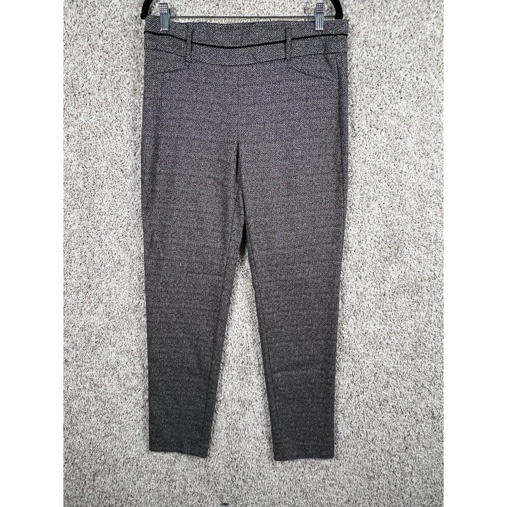 Zac & Rachel Women’s Pull-On Dress Pants Stretch Slim Ankle Trousers Size10 Gray